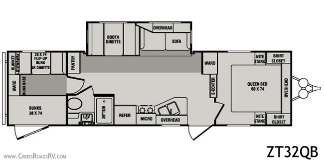 Zinger Travel Trailer ZT32QB 